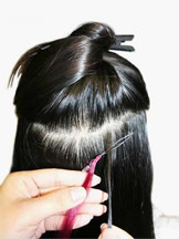 How to Apply Micro Loop Hair Extensions,Step Two