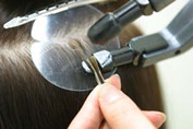 How to Apply Fusion Hair Extensions,Step Five
